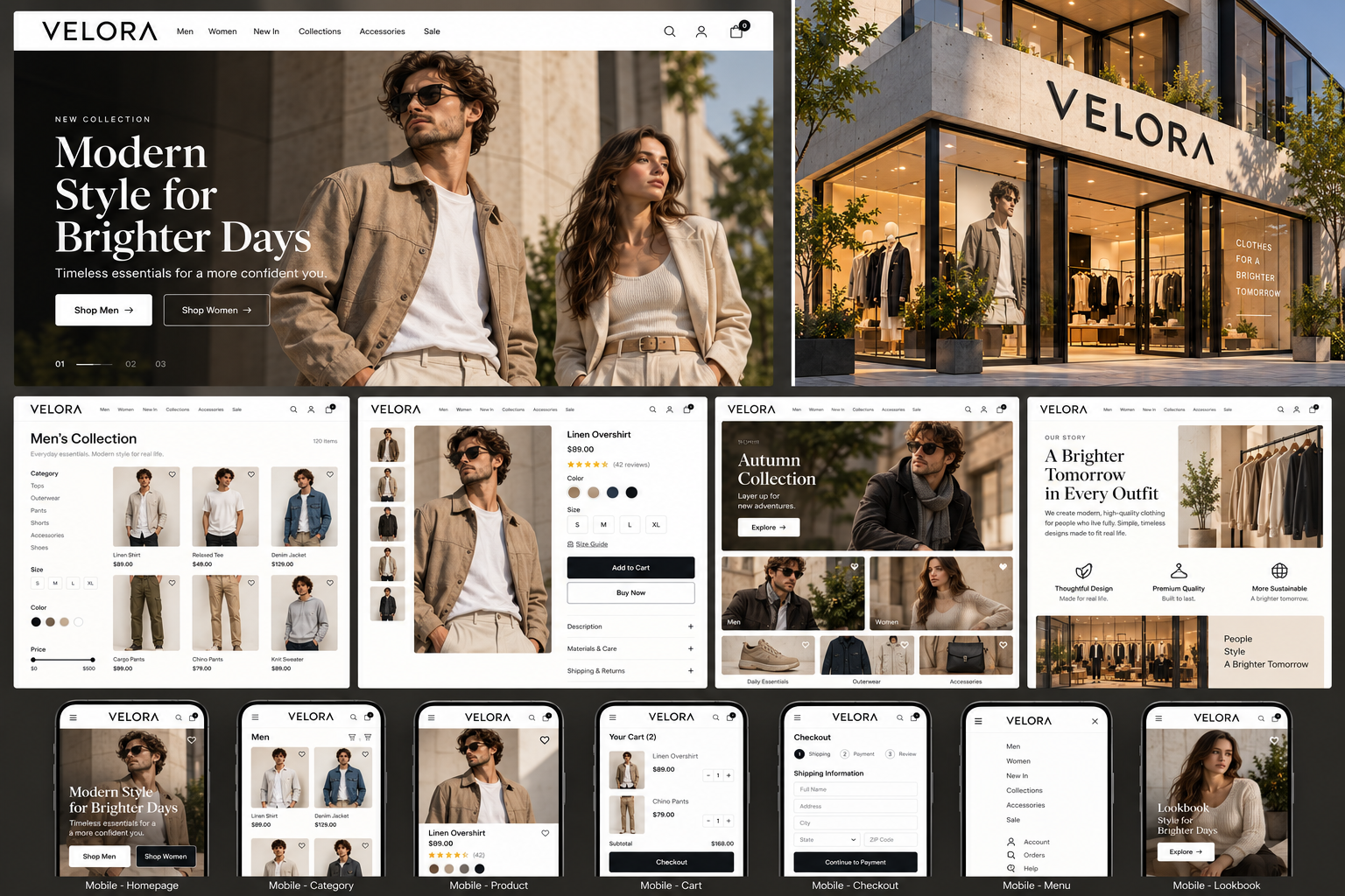 VELORA — Modern Fashion E-Commerce Experience